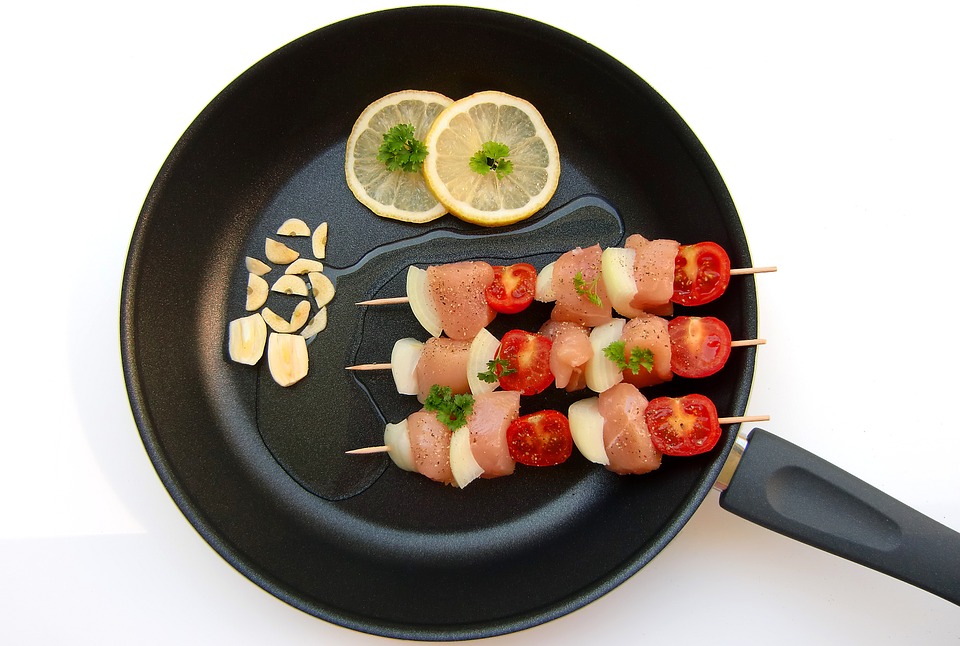 pan with kebab